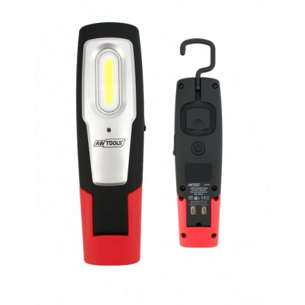 LED LÁMPA 6W COB+ 1W SMD LED, GUMÍROZOTT, MÁGNESES TALP+AKASZTÓ, AWTOOLS