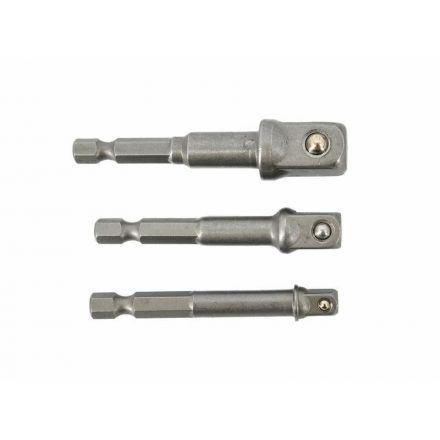 Bit adapter készlet dugókulcshoz 3 darabos 1/4"-3/8"-1/2", AWTOOLS