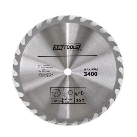 AWTOOLS körfűrészlap fához 160 x 30 / 16 / 22,2 mm, 30 fog